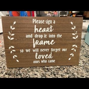 Wedding sign